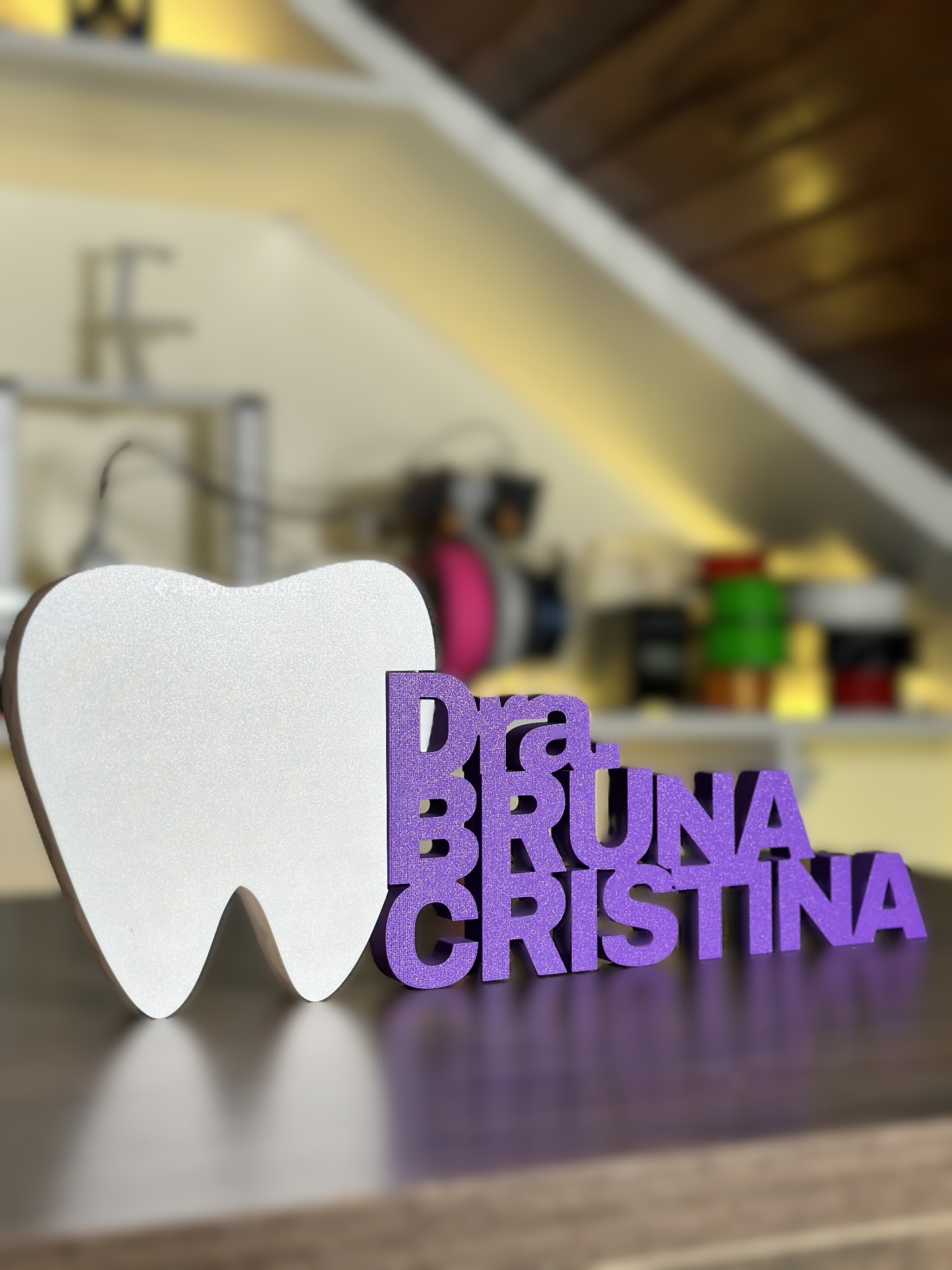 Placa de profissão — Dra. Bruna Cristina